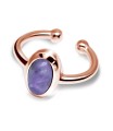 Charoite Oval Shape Ear Cuff EC-1131